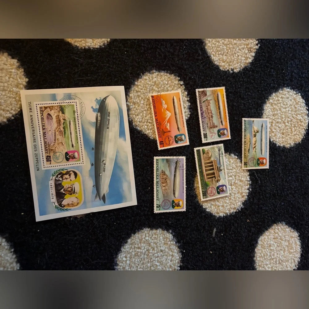 Vintage mint Malagasy postage stamps